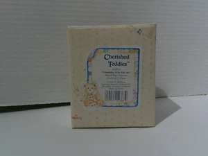 Estatuilla de oso de marzo Cherished Teddies 914770 Mark Friendship is in the Air 1993 - Imagen 1 de 5