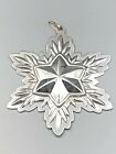 Waterford Lismore 2001 Snowflake Ornament, No Box, Sterling Silver
