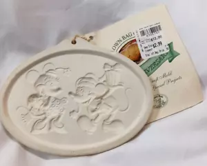DISNEY DE COLECCIÓN MICKEY MOUSE MINNIE MOUSE GALLETA CERÁMICA MOLDE ABATIBLE 1998 RETIRADO - Imagen 1 de 8
