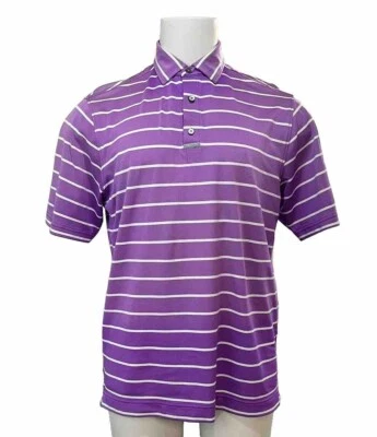 FOOTJOY Shirt Men’s Sz Large Purple Ambre Stripe ProDry Performance Polo (385) - Image 1 of 4