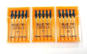 3X Genuine Janome Needle "Blue Tip" Size: #11/75 5/Pack - Picture 1 of 1