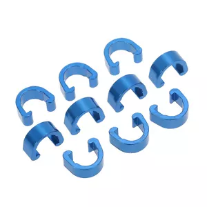 10x blaue Legierung Hydraulikgehäuse C-Clips Bremszug Schlauch Rahmen C Clip UK  - Bild 1 von 1
