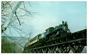 GREEN MOUNTAIN RR 89 AT LUDLOW,VT,30 APRILE 1966.CARTOLINA FERROVIA VINTAGE*B2 - Foto 1 di 2