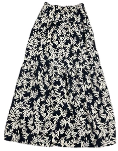 Ba&sh Lady Skirt High Waisted Boho Maxi 43" Long Small US 4 Lined Black & Cream - Picture 1 of 13