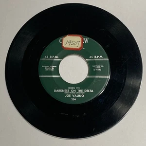 Joe Valino – Darkness On The Delta 7" 45 RPM Record 1950 Century View Jazz - Picture 1 of 2