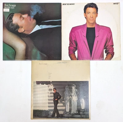Boz Scaggs LP Vinyl Record LOT of 3 LPs ~ Middle Man Down Two Then Left Hits! - Image 1 of 4