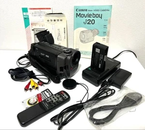 Canon Movieboy J20 Video Camera Body w/ Remote Battery Charger AV Cable Used - Picture 1 of 10