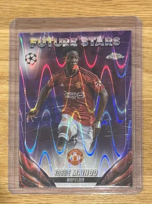 23/24 Topps Chrome UCC Kobbie Mainoo Man Utd /175 Future Stars - Image 1 of 2