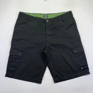 DC Shoes Mens Cargo Shorts Size 38 Black Skateboarding Baggy Y2k Polka Dots - Picture 1 of 13