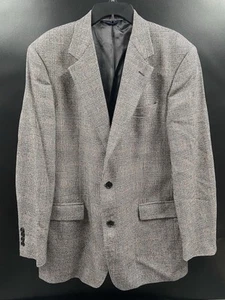 Brooks Brothers Blazer Jacket Sport Coat Made In Italy 100% Wool Gray Mens 42L - Picture 1 of 8