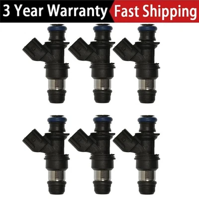 6PCS Fuel Injector 12586557 For 2005-06 Pontiac G6 Montana Saturn Relay 3.5l V6 - Image 1 of 4