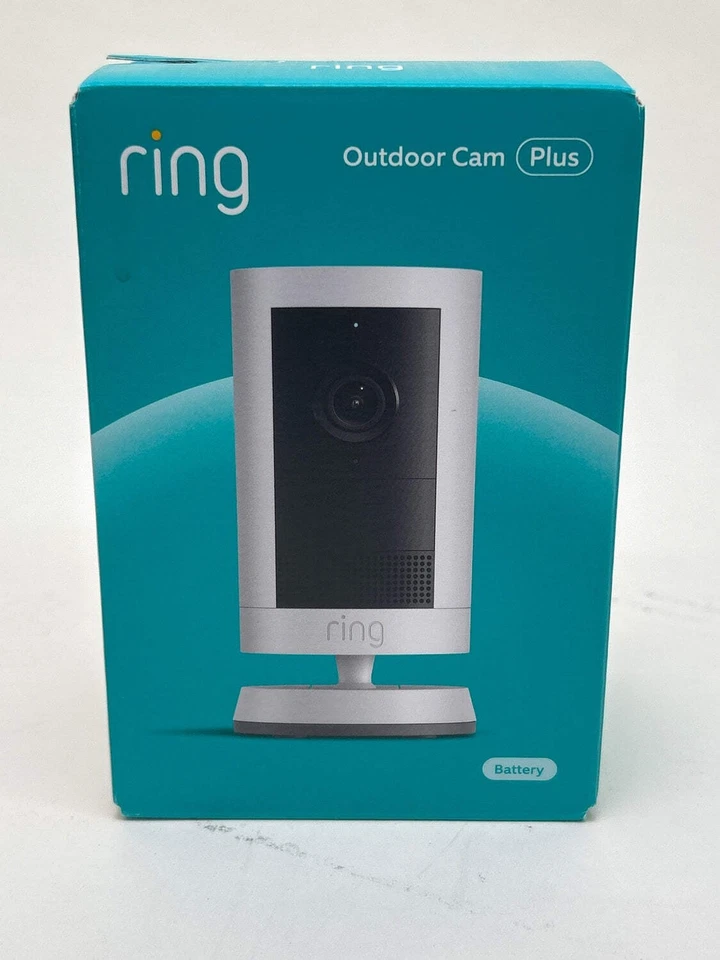Ring B0D241GHP5 Outdoor Cam Plus Battery-White