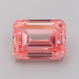 3.01 Ct Fancy Intense Pink Emerald Cut Lab IGI Diamond VS2 for Custom/Designer - Picture 1 of 11