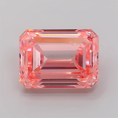 3.01 Ct Fancy Intense Pink Emerald Cut Lab IGI Diamond VS2 for Custom/Designer - Image 1 of 4