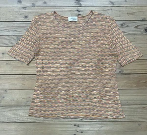 Camisa MISSONI Talla 46 Mujer Top Multicolor Hecha en Italia - Imagen 1 de 6