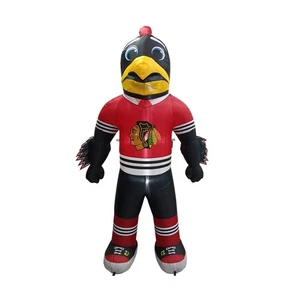 Chicago Blackhawks NHL 7 Ft Tall Inflatable "Tommy" Mascot for Tailgating Party - Picture 1 of 1