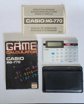 Casio MG-770 Calculator Vintage with Box, Original Case, and Instructions - Image 1 of 4