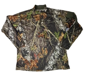 Mens Large Rocky 1/2 Zip Pullover Scent IQ Mossy Oak Camouflage Lightweight Hunt - Picture 1 of 13