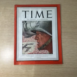 TIME Magazine July 26, 1943- Lt. Gen. Patton, U.S. Forces in Sicily. Number 4 - Picture 1 of 7