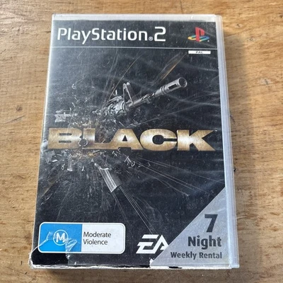 Black Sony PlayStation 2 PS2 Game PAL Complete With Manual Ex Rental Free Post - Image 1 of 4