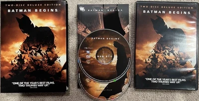 Batman Begins (DVD, 2005) 2-Disc Deluxe Sp. Edition w/ Batman Begins comic book - Image 1 of 4
