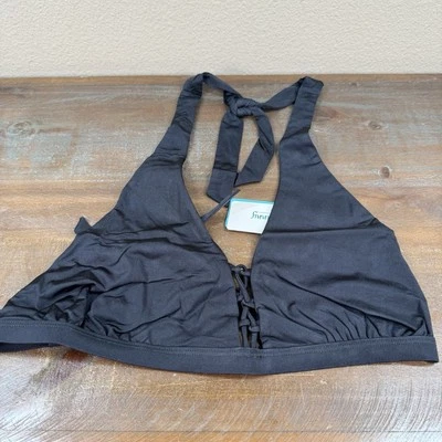 Nuevo Top de Bikini Beach Bunny Cameron Halter 3XL Negro Foto 1 de 4