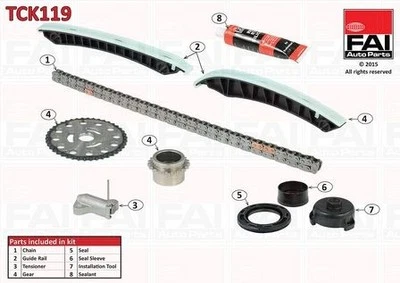FAI Timing Chain Kit for Renault Koleos dCi 130 R9M409 1.6 Litre 2016-Present - Image 1 of 4