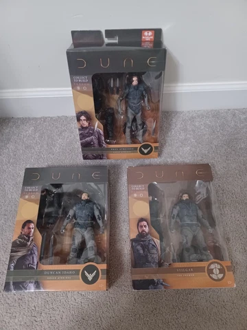 DUNE Mcfarlane Toys Paul Atreides, Duncan Idaho & Stilgar Lot! Brand New! Cover