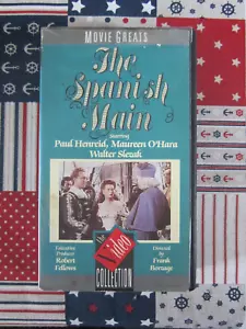 THE SPANISH MAIN 1945 FILM STARRING PAUL HENREID 1986 VHS VIDEO TAPE UK PAL - Picture 1 of 4
