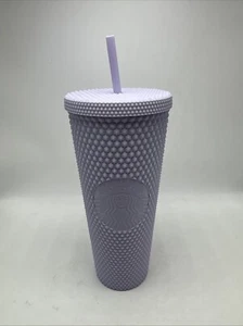 Starbucks "Studded" 24oz Tumbler Cup W/ Lid & Straw Lavender New - Picture 1 of 13