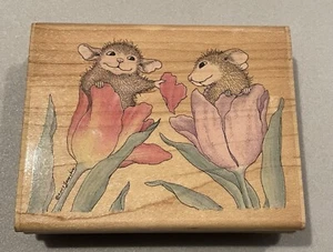 Vintage 2003 House Mouse Designs I Give You My Heart Stamp - Picture 1 of 3
