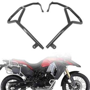Black Crash Bar Engine Guard Bumper Protector Fits For BMW F800GS ADV 2014-2016 - Picture 1 of 7