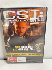 CSI 28 Crime Scene Investigation DVD New Sealed Region 4 + 2 Episode 3.09 + 3.10 - Picture 1 of 6