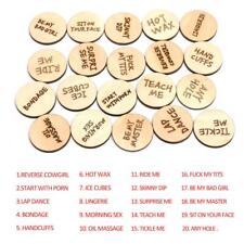 20X Funny Tokens Funny Wooden Valentines Ornament Funny Romantic Sex Gifts Set