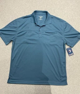 REEL LEGENDS Fishing / River Shirt Mens M Blue Vented Pocket Quick Dry UPF 30 - Picture 1 of 10