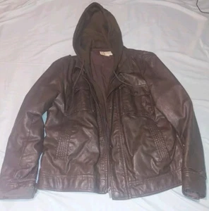 Michael Kors Men's Brown Hooded Jacket Size Large - Picture 1 of 6