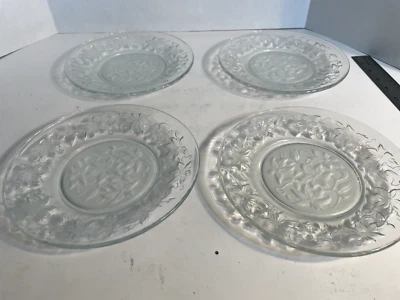 Juego de 4 PRINCESS HOUSE ~ 8" Platos de Ensalada/Postre ~ Fantasía Esmerilada POINSETTIA Foto 1 de 4