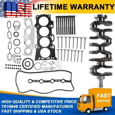 Crankshaft Head Gasket Bolts Set For Toyota Camry Rav4 Scion tC xB 2.4L L4 2AZFE - Image 1 of 4