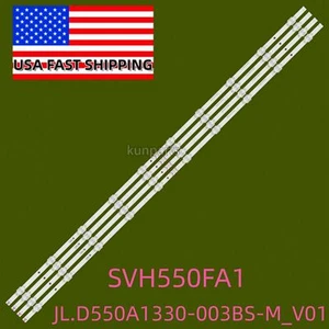 LED Strips（8）For Hisense SVH550FA1 55R6095G5 55A6G 55R6070G 55E7HQ, 55R7G5 55R6G - Picture 1 of 11