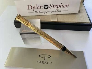 Parker Duofold gold plated Godron ballpoint pen - Foto 1 di 4