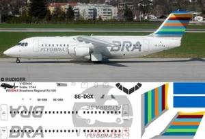 V1 Decals BAe 146-300 - Avro RJ-100 BRA Braathens Airlines for 1/144 Revell kit - Picture 1 of 8