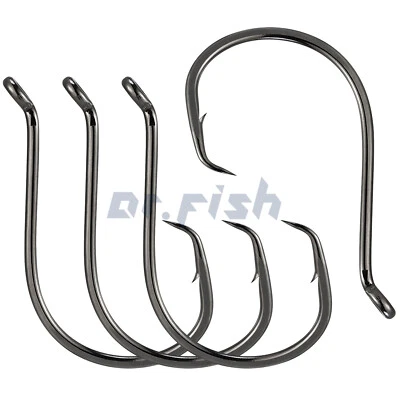 100/200pcs Fishing Octopus Circle Hooks 1/0-10/0 Ultra Sharp Offset Saltwater - Image 1 of 4