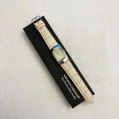 Reloj Silpada retirado cuero beige y marco inoxidable. Perfecto estado. Foto 1 de 4