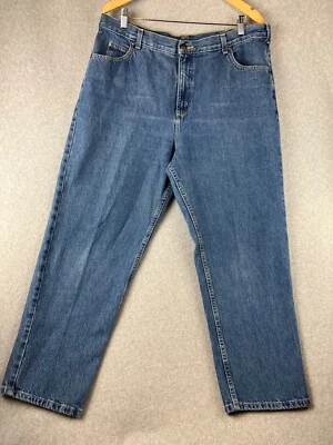 Lands End Denim Jeans Womens Size 18 Straight LegsMedium Wash Cotton - Image 1 of 4
