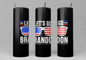 Nuevo 20 oz. Gafas de sol Let's Go Brandon Patriotic - Imagen 1 de 1