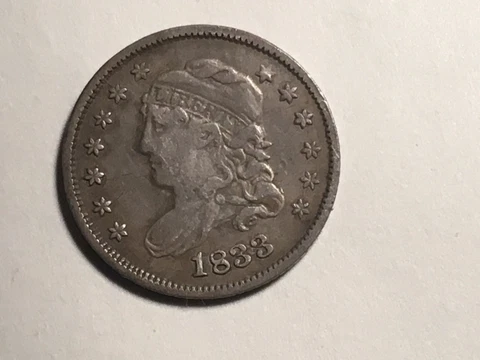 1833 Bust Half Dime Nice Condition Uncleaned Original See Photos Cover