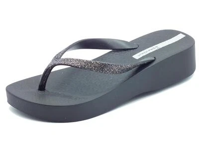 Ipanema 83386 Mesh Chic Plat Fem Black Infradito per Donna in gomma con glitter - Imagen 1 de 3