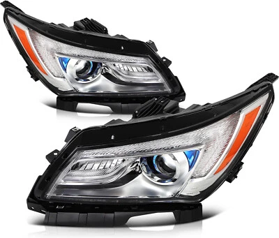 For 2016-2014 Buick LaCrosse Chrome Housing w/LED DRL Headlights Assembly Pair - Изображение 1 из 4