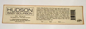 Hudson Baby Bourbon Whiskey Bottle Label Sticker Tuthilltown Spirits Gardiner NY - Picture 1 of 1