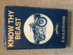 KNOW THY BEAST BOOK  VINCENT hrd E. M. G. STEVENS ,1989 3rd  edition rare - Picture 1 of 5